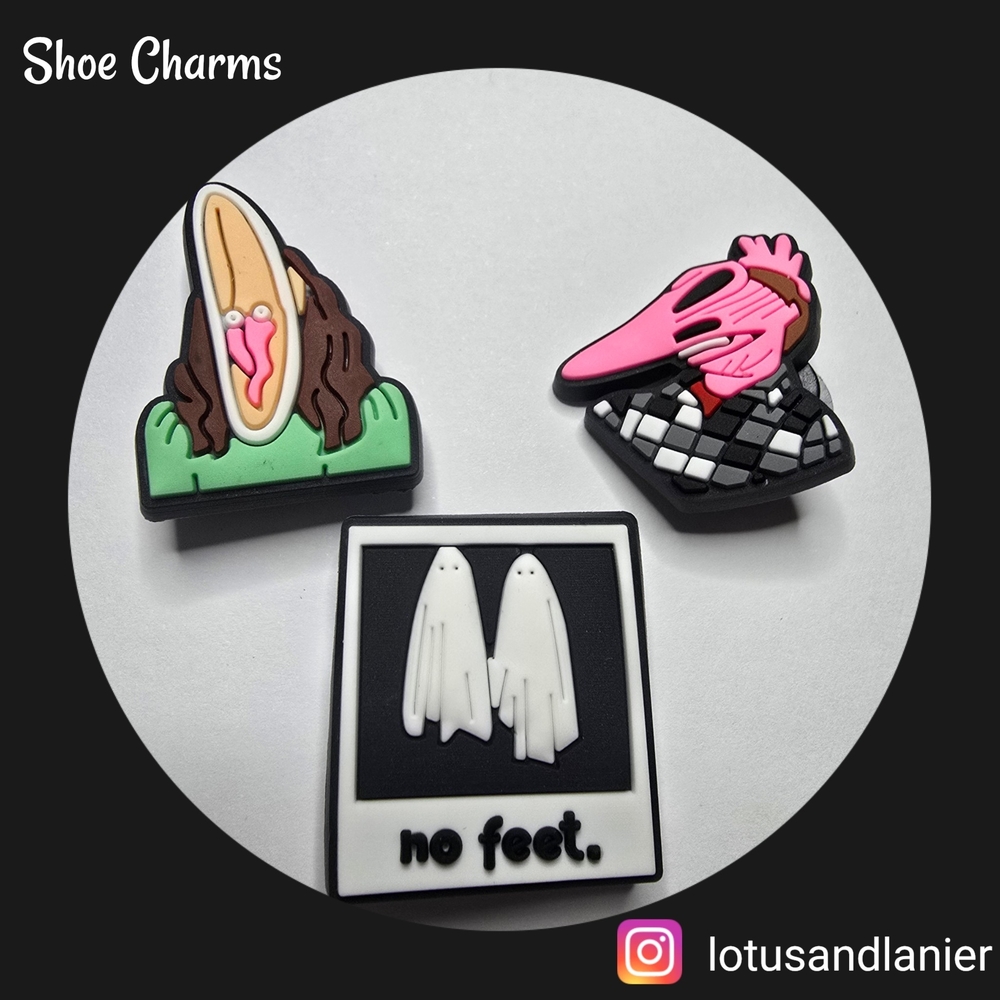 Colorful Shoe Charms Set
